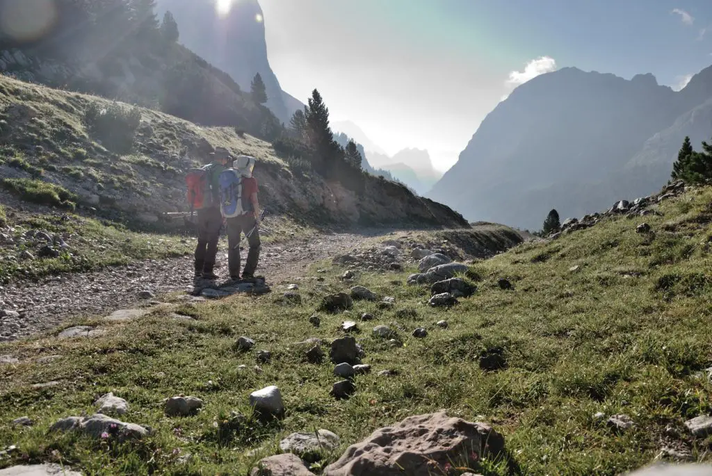 Wanderer mit Rucksack